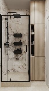 Фото № 5: Дизайн-проект квартиры-студии 23.82  м² Стиль Контемпорари для ЖК Скандинавия