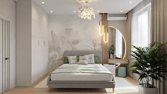 Фото № 1: Дизайн-проект трехкомнатной квартиры 58.26  м² Стиль Модернизм для ЖК Рафинад