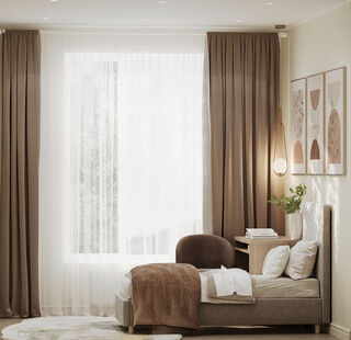 Фото № 2: Дизайн-проект четырехкомнатной квартиры 93.4  м² Стиль Контемпорари для ЖК Holland Park