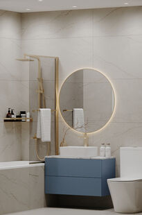 Фото № 4: Дизайн-проект четырехкомнатной квартиры 93.4  м² Стиль Контемпорари для ЖК Holland Park