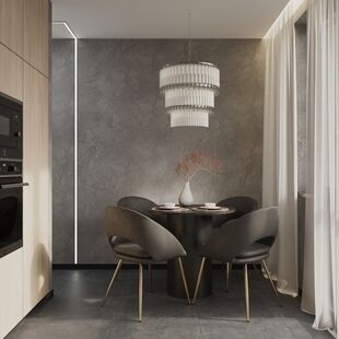 Фото № 3: Дизайн-проект двухкомнатной квартиры 56.9  м² Стиль Лофт для ЖК Московский