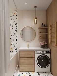 Фото № 3: Дизайн-проект двухкомнатной квартиры 47.43  м² Стиль Контемпорари для ЖК Равновесие