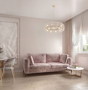 Фото № 5: Дизайн-проект четырехкомнатной квартиры 94.5  м² Стиль Арт-Деко для ЖК Союз