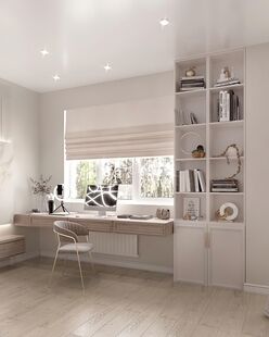 Фото № 6: Дизайн-проект четырехкомнатной квартиры 94.5  м² Стиль Арт-Деко для ЖК Союз