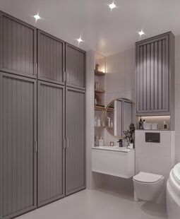 Фото № 4: Дизайн-проект четырехкомнатной квартиры 94.5  м² Стиль Арт-Деко для ЖК Союз