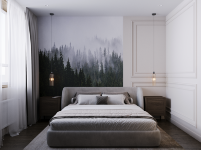 Фото № 3: Дизайн-проект двухкомнатной квартиры 64.99  м² Стиль Модернизм для ЖК Царицыно 2