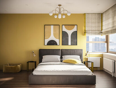 Фото № 3: Дизайн-проект двухкомнатной квартиры 40.9  м² Стиль Эклектика для ЖК АРТ