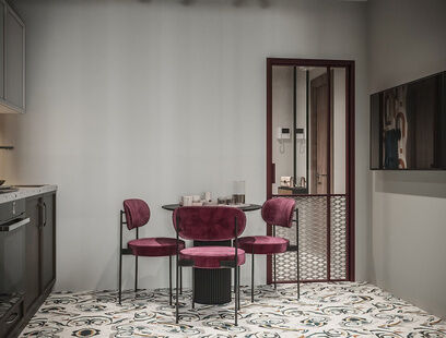 Фото № 4: Дизайн-проект двухкомнатной квартиры 40.9  м² Стиль Эклектика для ЖК АРТ