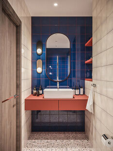 Фото № 2: Дизайн-проект двухкомнатной квартиры 40.9  м² Стиль Эклектика для ЖК АРТ