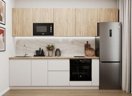 Фото № 4: Дизайн-проект однокомнатной квартиры 38.22  м² Скандинавский стиль для ЖК Царицыно