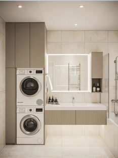 Фото № 2: Дизайн-проект трехкомнатной квартиры 70.34  м² Стиль Модернизм для ЖК Заречье Парк