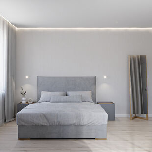 Фото № 3: Дизайн-проект однокомнатной квартиры 44.9  м² Стиль Минимализм для ЖК Бутово Парк 2