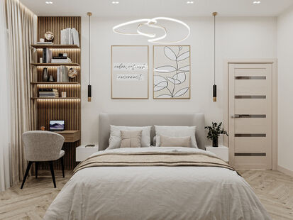 Фото № 6: Дизайн-проект пятикомнатной квартиры 113.89  м² Стиль Модернизм для ЖК Ольховский Парк