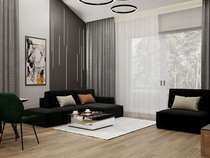 Фото № 3: Дизайн-проект дома/коттеджа 121.05  м² Стиль Модернизм для дома в кп селенга