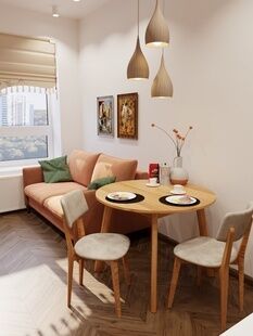 Фото № 1: Дизайн-проект однокомнатной квартиры 37.43  м² Стиль Эклектика для ЖК Миловидное