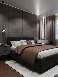 Фото № 2: Дизайн-проект двухкомнатной квартиры 65.26  м² Стиль Лофт для ЖК Московский