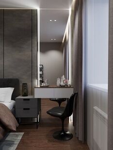 Фото № 6: Дизайн-проект двухкомнатной квартиры 65.26  м² Стиль Лофт для ЖК Московский