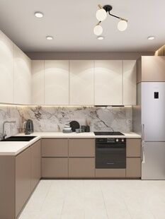 Фото № 5: Дизайн-проект однокомнатной квартиры 31.3  м² Современный стиль для ЖК Инновация