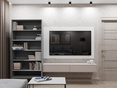 Фото № 4: Дизайн-проект двухкомнатной квартиры 46.99  м² Стиль Контемпорари для ЖК Орехово-Борисово Северное