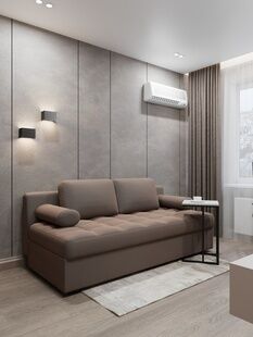 Фото № 3: Дизайн-проект двухкомнатной квартиры 46.99  м² Стиль Контемпорари для ЖК Орехово-Борисово Северное