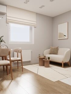 Фото № 3: Дизайн-проект однокомнатной квартиры 38.45  м² Современный стиль для ЖК Митино