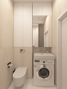 Фото № 5: Дизайн-проект квартиры-студии 23.8  м² Стиль Минимализм для ЖК Прокшино