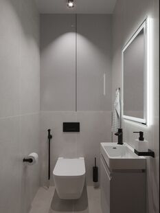 Фото № 2: Дизайн-проект двухкомнатной квартиры 57.83  м² Стиль Модернизм для ЖК Феникс