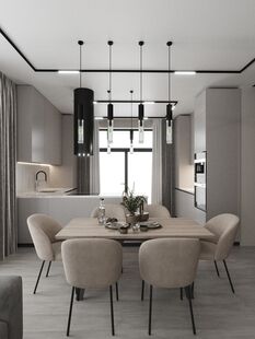 Фото № 4: Дизайн-проект дома/коттеджа 99.92  м² Стиль Модернизм для дома в кп алешкино-1