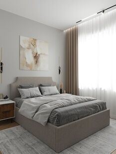 Фото № 6: Дизайн-проект двухкомнатной квартиры 57.23  м² Стиль Модернизм для ЖК Shome