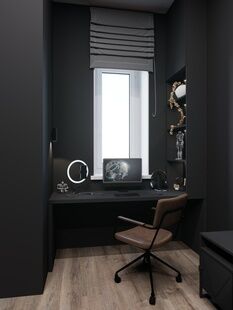 Фото № 2: Дизайн-проект двухкомнатной квартиры 66.8  м² Современный стиль для ЖК Преображенский