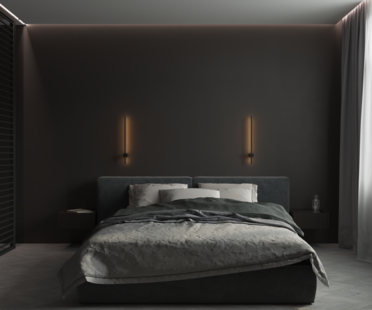 Фото № 6: Дизайн-проект трехкомнатной квартиры 70.37  м² Современный стиль для ЖК Авра