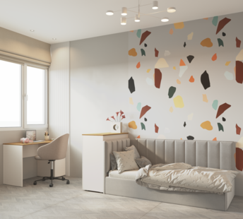 Фото № 2: Дизайн-проект трехкомнатной квартиры 70.37  м² Современный стиль для ЖК Авра