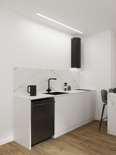 Фото № 4: Дизайн-проект квартиры-студии 30.06  м² Стиль Модернизм для ЖК Friends