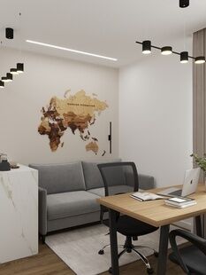 Фото № 2: Дизайн-проект квартиры-студии 30.06  м² Стиль Модернизм для ЖК Friends