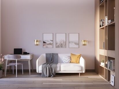 Фото № 1: Дизайн-проект дома/коттеджа 115.48  м² Стиль Американская классика для этажа частного дома в кп сиеста центральная