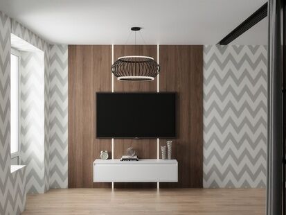 Фото № 5: Дизайн-проект трехкомнатной квартиры 53.25  м² Стиль Контемпорари для ЖК Уютный