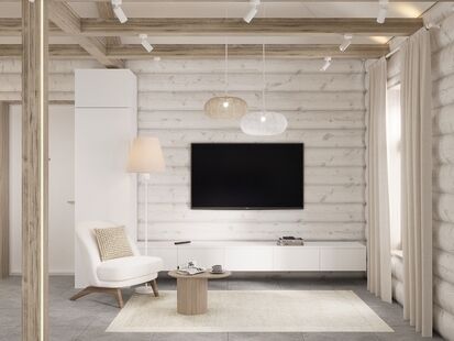 Фото № 4: Дизайн-проект дома/коттеджа 35.5  м² Эко-стиль для частного дома в пос. дск мичуринец