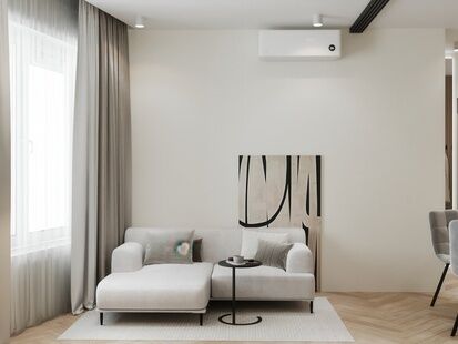 Фото № 5: Дизайн-проект двухкомнатной квартиры 32.5  м² Стиль Модернизм для ЖК Level Нагатинская