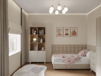 Фото № 4: Дизайн-проект дома/коттеджа 70.15  м² Стиль Модернизм для этажа частного дома в г. сочи