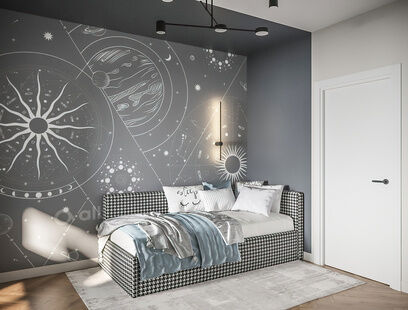 Фото № 5: Дизайн-проект трехкомнатной квартиры 95.9  м² Стиль Модернизм для ЖК в г. Брянск