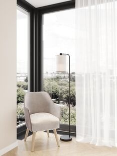 Фото № 2: Дизайн-проект трехкомнатной квартиры 68.74  м² Стиль Контемпорари для ЖК Энитео