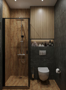 Фото № 6: Дизайн-проект четырехкомнатной квартиры 86.35  м² Стиль Контемпорари для ЖК Одинцово-1