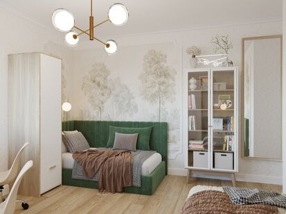 Фото № 1: Дизайн-проект двухкомнатной квартиры 70.09  м² Стиль Контемпорари для ЖК в г. Реутов