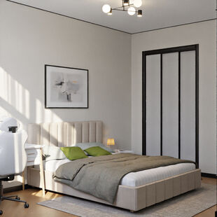 Фото № 2: Дизайн-проект однокомнатной квартиры 38.04  м² Современный стиль для ЖК Рассказово