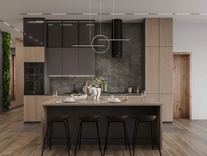 Фото № 2: Дизайн-проект дома/коттеджа 151.8  м² Стиль Модернизм для дома в кп акватория