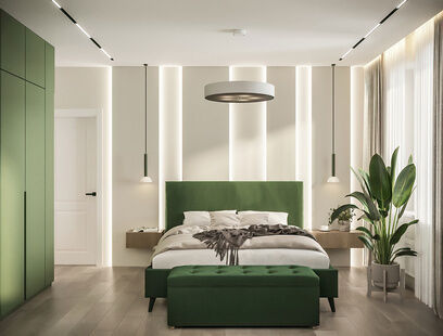 Фото № 5: Дизайн-проект четырехкомнатной квартиры 86.4  м² Стиль Модернизм для ЖК Городские Истории