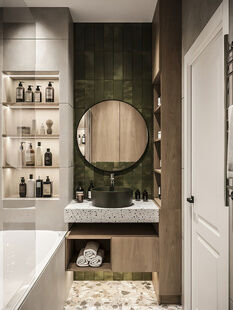 Фото № 4: Дизайн-проект четырехкомнатной квартиры 86.4  м² Стиль Модернизм для ЖК Городские Истории