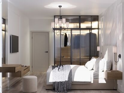 Фото № 1: Дизайн-проект двухкомнатной квартиры 52.01  м² Современный стиль для ЖК в г. Санкт-Петербург