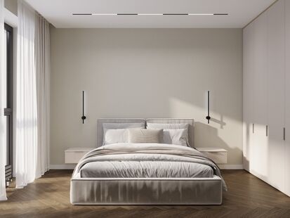 Фото № 1: Дизайн-проект трехкомнатной квартиры 68.5  м² Стиль Минимализм для ЖК Селигар Сити