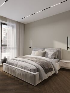 Фото № 2: Дизайн-проект трехкомнатной квартиры 68.5  м² Стиль Минимализм для ЖК Селигар Сити